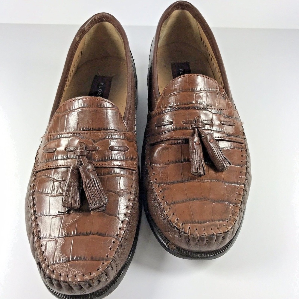 Florsheim Pissa Croc Tassle Leather Loafer 18469
